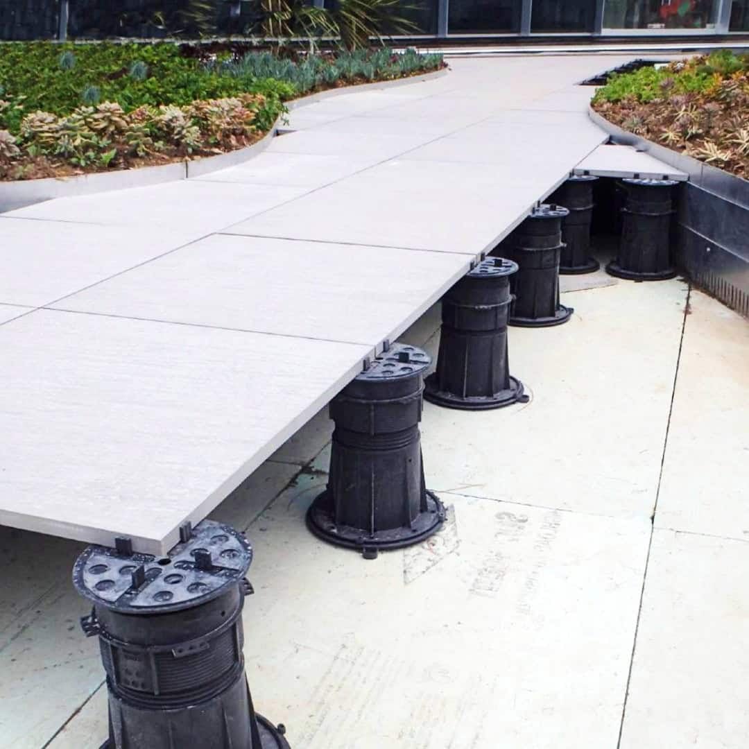 Raised Walkway with PB Series Pedestals and Porcelain Pavers