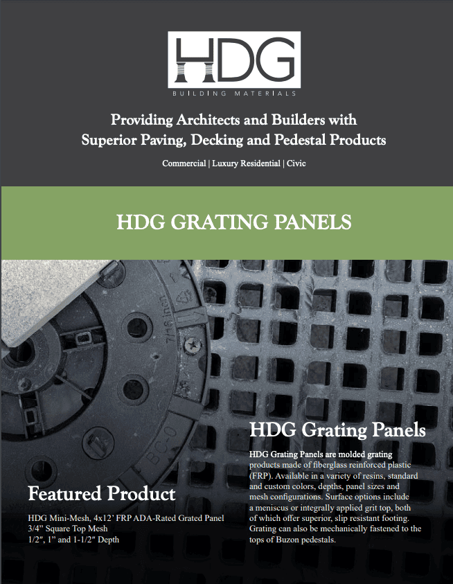 Screen Shot of HDG Grating Panels Brochure