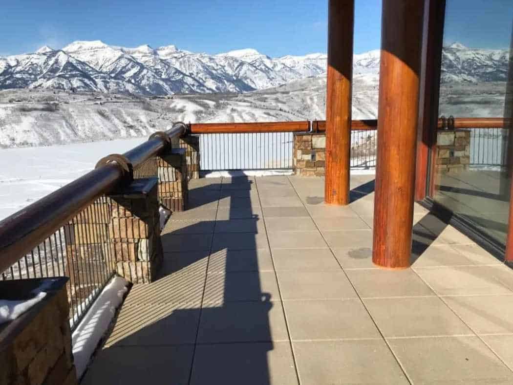 Pedestal Paver Snow Melt System with Buzon Pedestals and Therma-HEXX System in Luxury Resort Residence